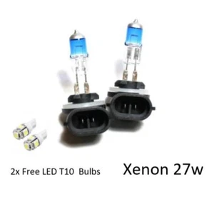 2x H27W/2 [881] 100w SUPER WHITE XENON LOOK/EFFECT UPGRADE HID T10 LEDSIDELIGHTS - Picture 1 of 1