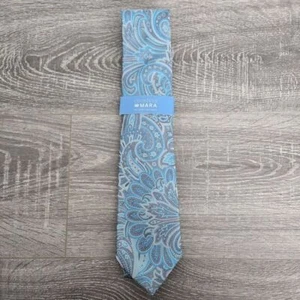 NEU Gräfin Mara handgefertigte 100 % Seide Herren Krawatte Pastell Paisley - Bild 1 von 7
