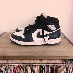 ✅Nike Jordan 1 Mid Armory Navy (Dark Teal) Size 8 Uk 9 US 43 EU - Picture 1 of 7