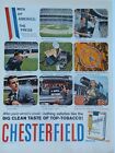 1958 Vintage Chesterfield Print Ad. Men Of America: The Press
