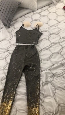 Sutiã esportivo sexy feminino texturizado treino crop top cintura alta leggings conjunto fitness - Imagem 1 de 4