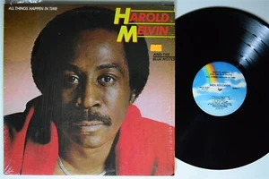 HAROLD MELVIN & THE BLUE NOTES All Things Happen in Time MCA LP VG+ SHRINK 1st - Picture 1 of 2