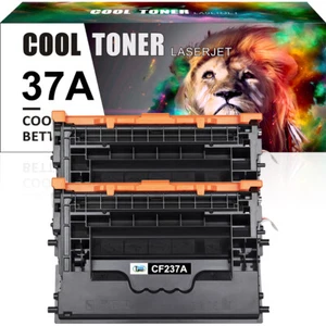 2x Toner Compatible with HP 37A CF237A LaserJet Enterprise M607dn M607n M608dn - Picture 1 of 11