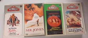 LOT OF 4 VHS MOVIES UNIVIDEO WINNERS HOME VIDEO - GREAT CONDITION - Picture 1 of 3