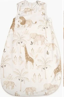 Мягкое хлопковое одеяло Crane Baby мешок для сна сафари животные 0–9 месяцев 1,7 унции - Изображение 1 из 4