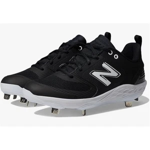 Zapato de softbol New Balance Fresh Foam Velo V3 para mujer, negro/blanco, 8 de ancho - Imagen 1 de 10