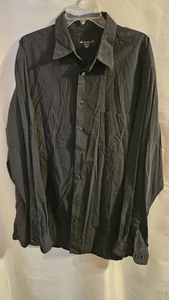 Mens Eddie Bauer Size XL Tall Black Button Up Dress Shirt - Bild 1 von 4