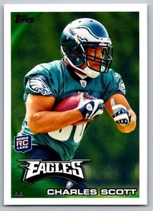 2010 Topps Charles Scott Rookie Philadelphia Eagles #424 - Picture 1 of 2