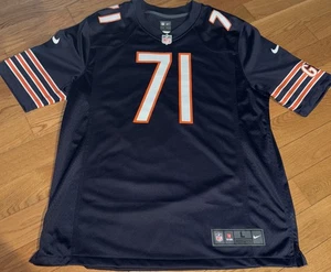 Men’s Large Nike Chicago Bears Jersey, Signed, #71 IDONIJE - Picture 1 of 5