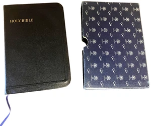 Vintage Collins’ Fontana 16MO Reference Bible 1950 Boxed VGC - Picture 1 of 22