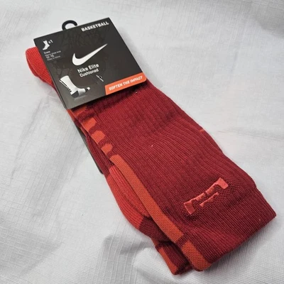 Nike Elite LEBRON Basketball Crew Socks RED CORAL  XL 12-15 SX4696-602 DS 2013 - Image 1 of 4