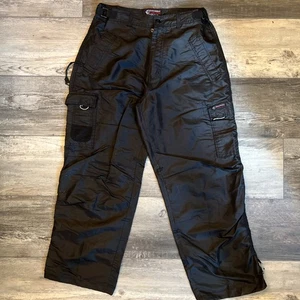 Vintage Southpole Function Pants Men’s Size L Black Rave Cargo Baggy SP2K 32x31 - Picture 1 of 10