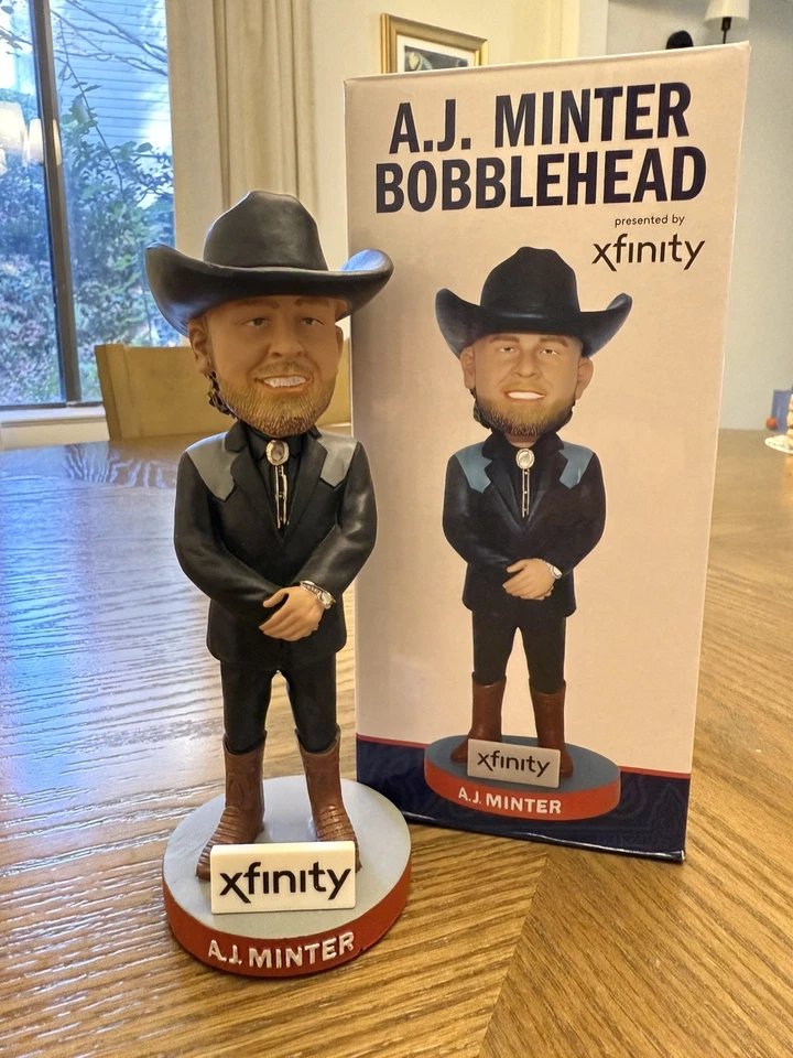 AJ Minter “Cowboy” Bobblehead Atlanta Braves SGA 9/26/23 NIB Free Shipping - Image 1 of 1