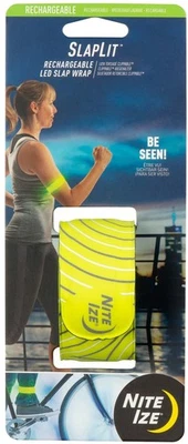 Nite Ize SlapLit Rechargeable LED Slap Wrap - Neon Yellow/Red LED - Image 1 of 4