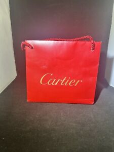 Authentic Cartier Gift Bag 8” X 7.5”