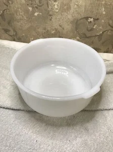 Vintage Glasbake Made for Sunbeam Large White Milk Glass Mixer Mixing Bowl 19CJ - Picture 1 of 7