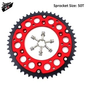 KKE Hybrid 50T Sprocket Fit HONDA CR125 CR250 R CRF450R/500R/250X/450X 2004-2021 - Picture 1 of 8