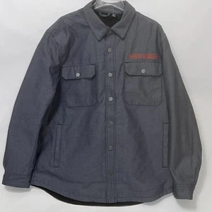 Harley Davidson Heavy Duty Operative Riding Shirt Jacket Peacoat Soft Denim 2XL - Bild 1 von 15