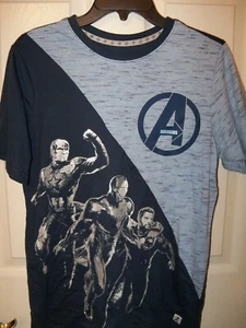Marvel Heroes Avengers Blue Short Sleeve Shirt Boys Size XXL 18 NWT   - Picture 1 of 1