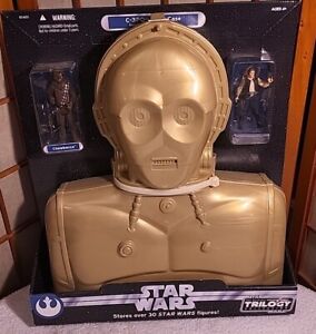 New 2004 Star Wars Original Trilogy Collection C-3PO Carry Case Han Chewbacca