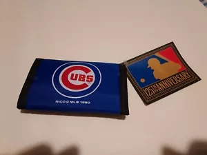 Vintage CHICAGO CUBS MLB 1990 RICO Nylon Trifold Wallet New With Tags - Picture 1 of 4