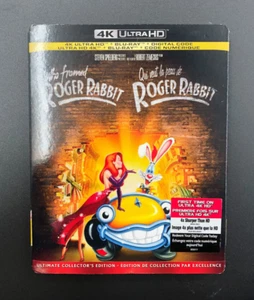 Who Framed Roger Rabbit (4k Ultra HD Blu-Ray, Movie) w/ Slipcover - NEW SEALED - Picture 1 of 8