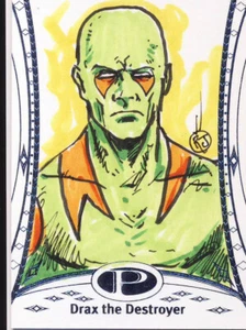 2014 Marvel Premier scheda schizzo base parallela #37 Drax Jiminez - Foto 1 di 1