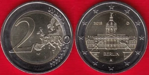Germany 2 euro 2018 "Charlottenburg Palace in Berlin" Random mint BiMetallic UNC - Picture 1 of 1