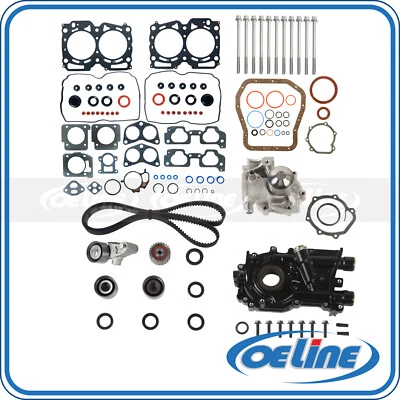 Head Gasket Set Timing Belt Kit for 02-05 Subaru Forester 2.5L Water Oil Pump - Image 1 of 4