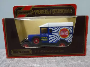 Matchbox of Yesteryear No:Y-19 1929 MORRIS COWLEY Van in BRASSO Metal Polish - Picture 1 of 7
