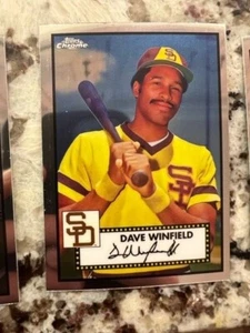 2022 TOPPS CHROME PLATINUM BASE CARD SAN DIEGO PADRES DAVE WINFIELD #621 - Picture 1 of 1