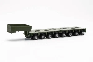 Remolque Goldhofer Lowboy HO 1:87 Herpa # 746953 - 8 ejes - verde - Imagen 1 de 1