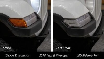 Diode Dynamics LED señales de giro claras 2018-21 Jeep Wrangler 2020-21 Gladiator Foto 1 de 4