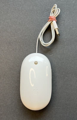 Apple Mighty Mouse A1152 Optical USB Wired Mac - Image 1 of 4
