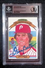 Autographed Steve Carlton HOF 1983 Donruss Diamond Kings #16 Beckett Authentic