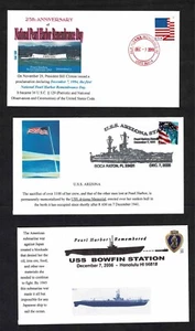 Briefe vom 7. Dezember, Pearl Harbor gestempelt - halbes Dutzend Erinnerungen - Bild 1 von 2