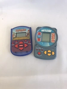 1995 Battleship & 2002 Hangman 4632 Electronic Hand-Held Games TESTED&WORKING - Picture 1 of 8