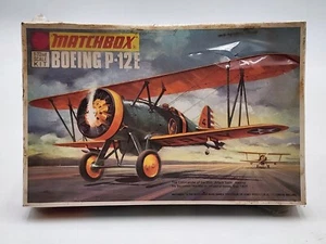 1973 MATCHBOX 1:72 SCALE "BOEING P-12E" MODEL KIT #PK-3 NEW IN THE BOX - Picture 1 of 2