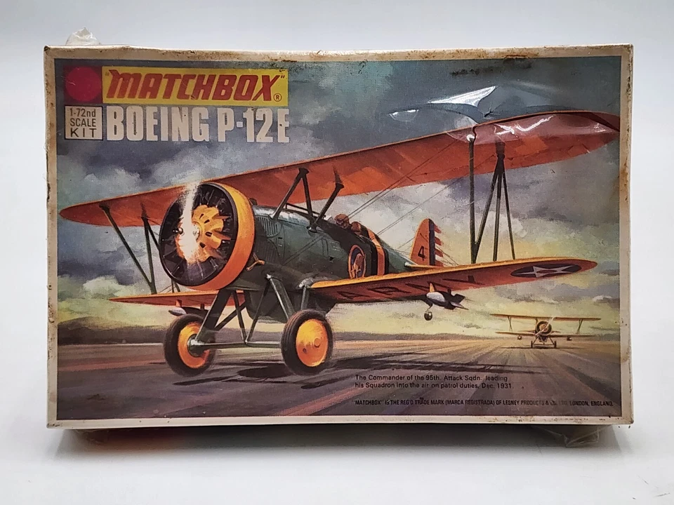 1973 MATCHBOX 1:72 SCALE "BOEING P-12E" MODEL KIT #PK-3 NEW IN THE BOX - Image 1 of 2