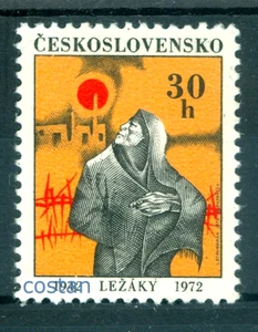 1972 WWII,Destruction of Ležáky,woman before rubble,Czechoslovakia,Mi.2055,MNH - Picture 1 of 1