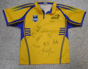 #MM1. SMALL PARRAMATTA EELS RUGBY LEAGUE SUPPORTER JERSEY, UNKNOWN SIGNATURES - Bild 1 von 4