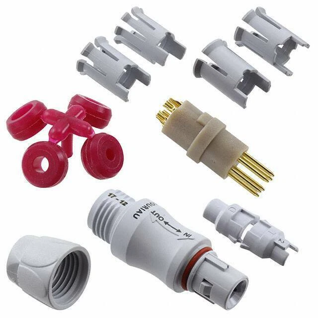 CONN PLUG MALE 6POS SOLDER CUP - Image 1 of 1