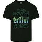 Fácilmente Distraído Por Plantas Botanist Divertido Hombre Algodón Camiseta