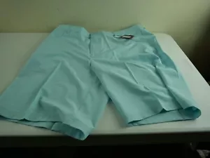 SHORT PAR 4 Women's 36 Waist Sea Green 4 Pocket Golf Shorts, Short Pants NEW $60 - Picture 1 of 6