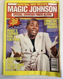 Basketball Today Magic Johnson Special Souvenir Photo Album 1991 Damaged - Bild 1 von 5
