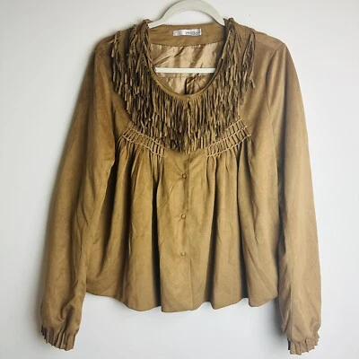 Miilla женщин большой бахрома Western куртка матовый пинтак легкий.A16 - Изображение 1 из 4