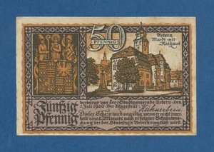 ALEMANIA // GERMANY -- NOTGELD -- ARTERN -- 50 PFENNIG ( 1920 ) -- aUNC . - Picture 1 of 2