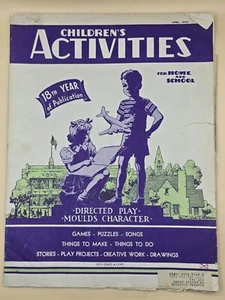 Children's Activities for Home and School April 1952 - 18th yr. - Games-Puzzles - Picture 1 of 4