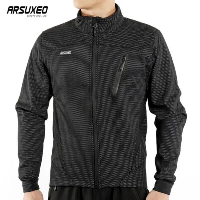ARSUXEO Chaqueta de Ciclismo Polar Hombre Invierno Térmica Bicicleta de Montaña Chaqueta Abrigo MTB Foto 1 de 4