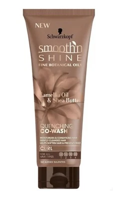 Schwarzkopf Smooth N Shine Aceite de Camelia Manteca de Karité Apagador Co-lavado Rizos 10 oz Foto 1 de 2